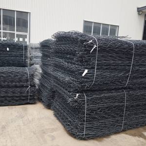 Rete Metallica Esagonale Rivestita in PVC per Gabbioni, Muro di Contenimento in Pietra con Filo di Ferro, Confezionato in Cartone - Product Image 5