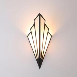 Lusso nordico semplice muro luce creativa a forma di ventaglio corpo in ferro a LED <span class=keywords><strong>per</strong></span> Hotel corridoio portico camera da letto - Product Image 5