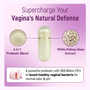 Enzymes digestives et probiotiques Chinaherbs pour femmes, 300 milliards d'UFC, complément pour l'équilibre vaginal, sans danger pour les femmes enceintes - Product Image 3