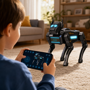 Cane <span class=keywords><strong>Robot</strong></span> Giocattolo in Plastica con App Mobile e <span class=keywords><strong>Azioni</strong></span> Programmabili, Controllo Remoto, Confezione Regalo Educativa - Vendita all'Ingrosso - Product Image 3