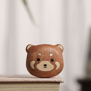 Imán de nevera de ébano con diseño de oso, venta directa de fábrica, bonito, de madera maciza, creativo, ecológico, grabado y personalizado para el hogar. - Product Image 1