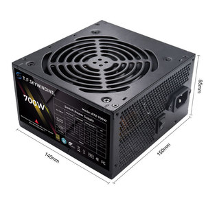 Fuente de Alimentación para PC T.F.SKYWINDINTL de 700W, Silenciosa, Negra, Ventilador de 120mm, 24 Pines, 12V, 150W, Refrigeración para Juegos, ATX, Computadoras de Escritorio, Servidores, EE. UU. - Product Image 1