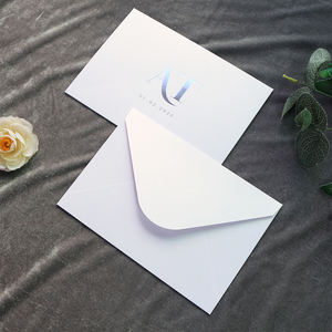 Individuelle Schlichte Starre Mattierte Acryl-Einladung mit Heißprägung Silberfolie und Weißem Umschlag für Hochzeit Geburtstag 50. Geburtstag Ruhestand - Product Image 2