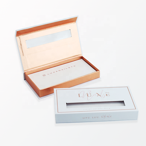 Boîtes en papier pour emballage d'ongles, personnalisées avec logo, rose et violet, estampage à chaud or, impression CMYK Pantone, vente en gros - Product Image 5
