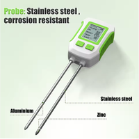 Testeur numérique LCD de sol TONY pour plantes d'intérieur, jardin, pelouse et ferme : Nutriments, EC, pH, Humidité, Température, Matière organique, Rétroéclairage