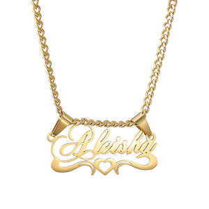 Nom personnalisé collier chaîne créative en acier inoxydable collier cadeau personnalisé pour femmes hommes Uionen 1979 - Product Image 1