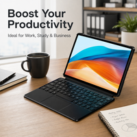 Tablette 2-en-1 avec clavier, processeur Intel Core I3-6500Y double cœur, 8 Go + 256 Go, Windows 11, écran IPS, Wi-Fi 6, USB-C, design fin