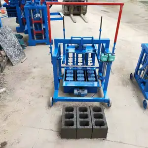 Beton blok makinesi Hongfa QT4-35 tuğla yapma makinesi çimento ürünleri