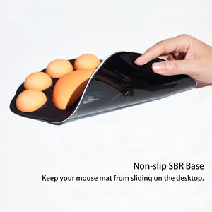 Bantalan <span class=keywords><strong>Mouse</strong></span> kaki kucing, dengan penopang pergelangan tangan lembut sandaran tangan silikon bantal sandaran pergelangan tangan nyaman alas <span class=keywords><strong>Mouse</strong></span> dekorasi meja untuk kantor - Product Image 3