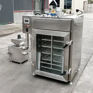 China Newst Type Commercial Fish Smoking OvenStainless Steel Industrial Meat Smoker Oven Meat 150 Smoke House