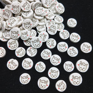 Rodajas de arcilla suave gruesas estilo caricatura: Muñeca, Oso, Oveja, Mono, Cachorro, Pan tostado, Maíz - Product Image 5