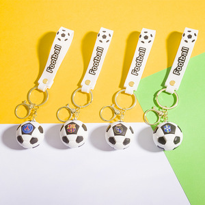 Llavero de Fútbol de Goma QY, Llavero 3D de Fútbol, Colgante de PVC para Mochila, Regalo Promocional - Product Image 4