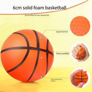 Mini Basketball Stress Balls 2.5 Inch Soft PU Foam <b>Spring</b> Back Customized Logo Kids Party <b>Decoration</b> Promotional Gifts PANDA - Product Image 3