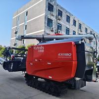Prix d'usine pour moissonneuse-batteuse automatique riz/maïs 120 CV avec boîte de vitesses, climatisation, haute productivité, largeur de travail 2400 mm