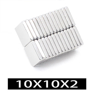 Bloque <span class=keywords><strong>de</strong></span> Imanes Cuadrados Superfuertes N35 NdFeB, Imán <span class=keywords><strong>de</strong></span> Tierras Raras Pequeño/Grande, 7x3x2.7mm Personalizable N35H - Product Image 6