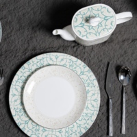PITO Assiettes à dîner en céramique moderne de luxe en porcelaine osseuse, ensemble d'assiettes en céramique, vaisselle, ensemble d'assiettes à dîner