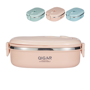 Boîtes de préparation des repas, boîte à lunch en acier inoxydable avec isolation, motif de dessin animé mignon pour les écoliers - Product Image 1