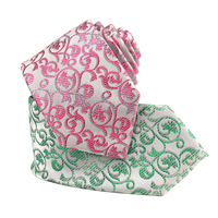 Cravate florale tissée pour homme, en polyester durable, ornée, de marque privée, pour mariage