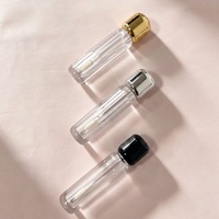 Tubes en plastique transparents incolores écologiques à étiquette privée, tubes vides en PETG pour gloss à lèvres et huile à lèvres