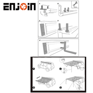 Enjoin 4x4 offroad cắm trại <span class=keywords><strong>foxwing</strong></span> mái hiên lều cho Camper Trail khuyến mãi cho tốt nhất bán xe awing mở rộng cho cắm trại - Product Image 3