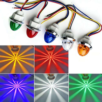 Feu de position latéral LED double tension 12V 24V, lentille transparente, étanche, haute luminosité pour camion et remorque