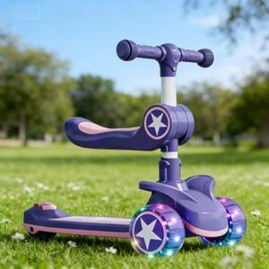 سكوتر أطفال قابل للطي بتصميم بلاستيكي وعجلات من مادة البولي يوريثان للبيع بالجملة - Product Image 4