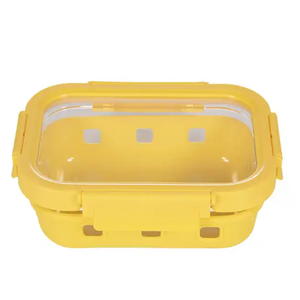 <span class=keywords><strong>2025</strong></span> bán chạy mới thời trang thực phẩm lưu trữ thủy tinh nắp Hộp Ăn Trưa thực phẩm container với silicon tay áo và nắp - Product Image 5