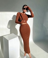 Robes en Gros Moulantes Sexy pour Femmes en Modal, de Haute Qualité et Économiques, Ensembles Deux Pièces Robes d'Été pour Femmes