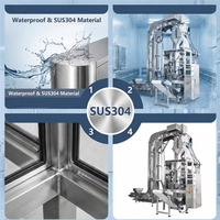 Équipement d'emballage vertical automatique pour les travaux d'emballage industriel de glace en blocs et en cubes, machine d'emballage de glace granulaire
