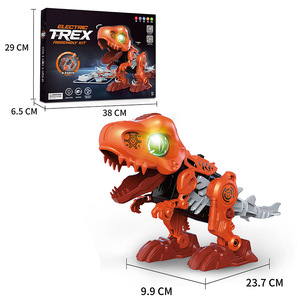 Ept2024 trẻ em tự làm đi bộ điện khủng long robot sáng tạo đồ chơi hơi nước lắp ráp nhựa đồ chơi robot - Product Image 6