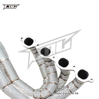 Collecteur d'échappement COC à conception à longueur égale pour Chevrolet Corvette C8 Z51/Z06 6.2L 2019-2025 Collecteur d'échappement en acier inoxydable de course