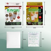 Patchs Détoxifiants Chauds Kinoki pour les Pieds – Nettoyants, Amincissants, à Base de Plantes, Adhésifs, pour Massage Relaxant et Détoxification des Pieds