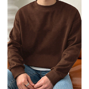 Logo personnalisé hommes sweat en vrac en gros pull à capuche approvisionnement d'usine plaine hommes sweat à col rond - Product Image 3