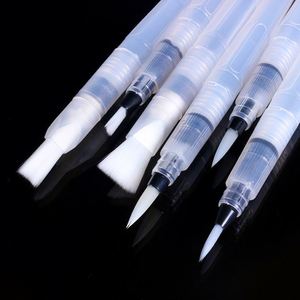 6Pcs <b>Refillable</b> Markers Paint Brush Water Brush Portable Soft Watercolor Brush <b>Pen</b> for Painting Drawing Art Supplies - Product Image 4