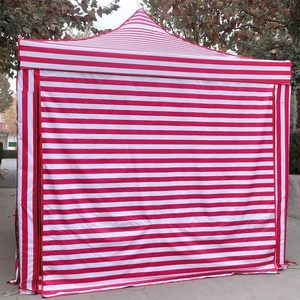Gazebo 3x3 Impermeabile in Poliestere a Righe Rosse e Bianche con Pareti e <span class=keywords><strong>Zanzariera</strong></span> - Product Image 6