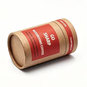 Waterproof Kraft Coffee Packaging Paper Can Custom Design Round Tube for Coffee Bean Fresh‑Keeping Storage - Product Image 3