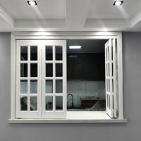 Ventanas Arqueadas Plegables para Balcón, Ventana de Doble Vidrio sin Marco Invisible con Rotura de Puente Térmico