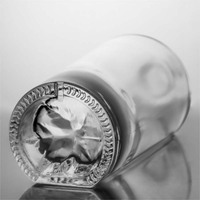 Botella de Whisky de Vidrio Poligonal de 750 ml, Botella de Tequila Facetada con Base de Montaña, Recipiente para Ginebra con Fondo Grueso