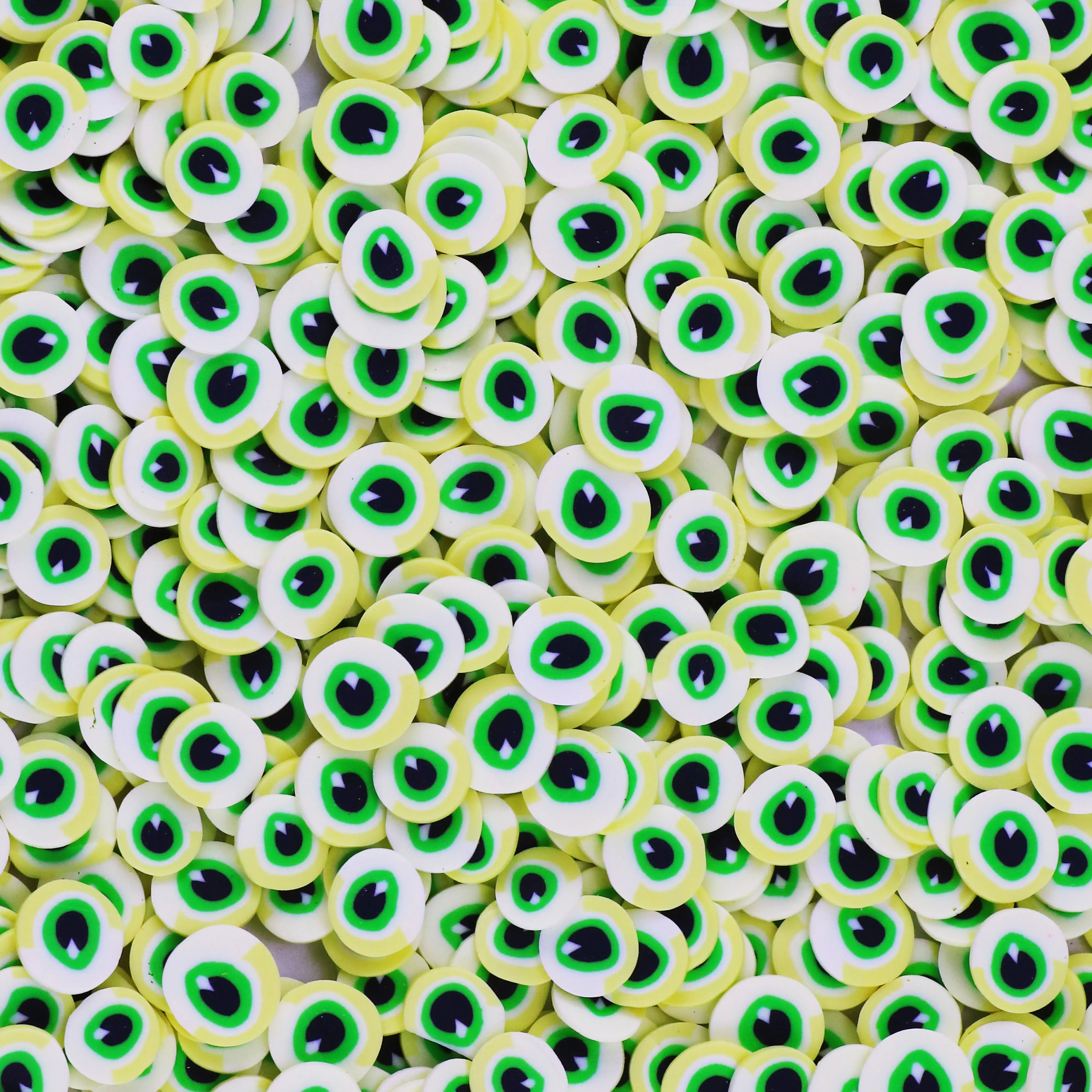 Boules oculaires d'Halloween en argile polymère 1KG 5 MM, pour le remplissage de slime, bricolage, décoration d'ongles, nail art