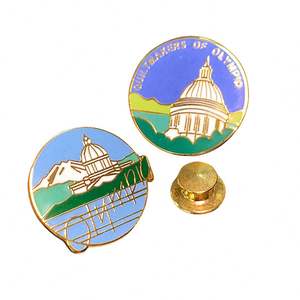 Insignias Metálicas de Esmalte Suave de Alta Calidad, Pin Metálico con Letras Bonitas, Etiqueta de Nombre, Estilo Moderno - Product Image 1