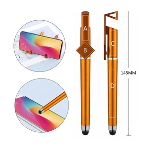 ปากกาลูกลื่นอเนกประสงค์พร้อมโลโก้ QR Code สำหรับโฆษณา ปากกาสไตลัสสำหรับหน้าจอสัมผัส พร้อมที่วางโทรศัพท์ - Product Image 5