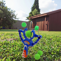 Mini lanceur de balles en mousse électronique en plastique pour enfants - Sûr et amusant, lanceur de poche