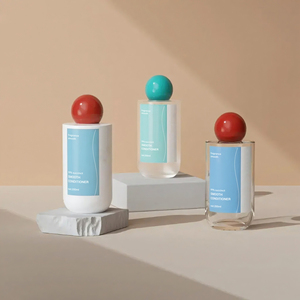 Trending Clear PET Toner <b>Bottle</b> White Cosmetic Refillable Container Frosted Skincare <b>Bottle</b> With Ball Cap Custom Packaging - Product Image 3