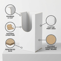 Boîtes en carton ondulé kraft durables et pliables avec gaufrage pour supermarchés et déménagements