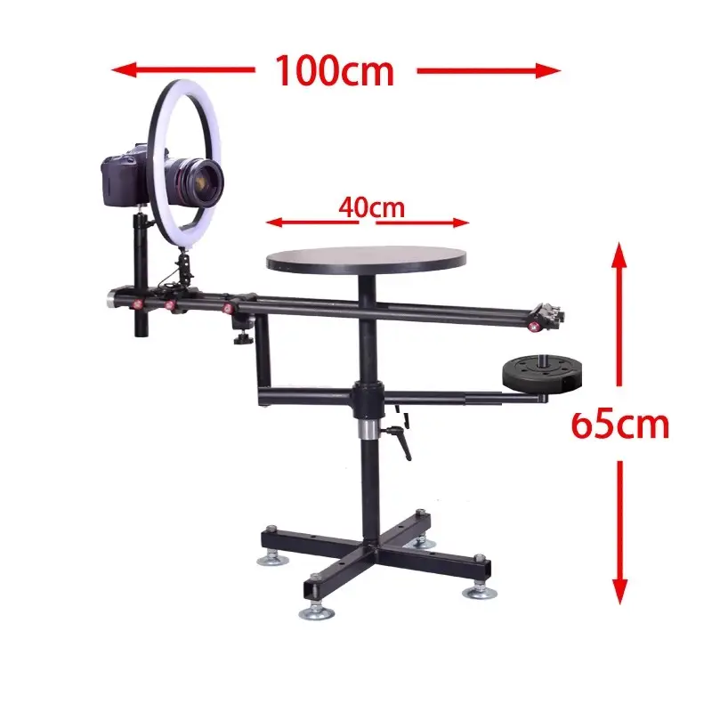 360 Fotografia Panorâmica Rotating Exhibition Stand Studio DSLR Camera/Phone Video Shooting Turntable Elétrica/Manual Opcional