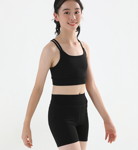 Conjuntos de fábrica 2025 para niños, venta al por mayor, sujetador para niñas, pantalones cortos, conjuntos de Fitness para Yoga, ropa activa, conjuntos de Yoga para niños - Product Image 2