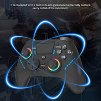Manette de Jeu Sans Fil RVB pour PS5 avec Double Vibration, Joystick à Effet Hall et Gâchettes pour Console PS4/PS5
