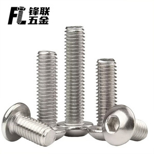 Tornillos de Cabeza Cilíndrica Fenglian de Acero Inoxidable 304, Cabeza Hexagonal Semicircular, Grado A, Nivel 5.8, Estándar ISO7380, para Deportes - Product Image 3