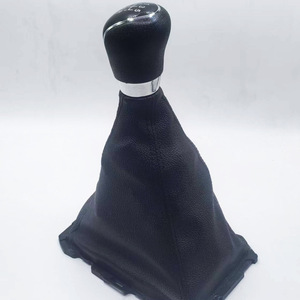 Chen Can Gear <b>Shift</b> <b>Knob</b> Cover Leather Black For Ford Manual Transmission Q2-2 K12 - Product Image 1