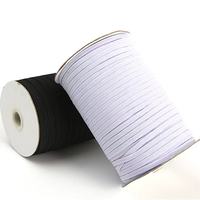 Usine en gros 8mm en stock bande élastique pour enfants tresse rayure étroite 10mm bande tressée cordon élastique